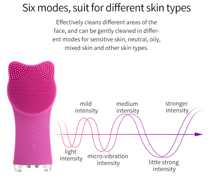 KAKUSAN Silicone face brush，Cleansing Care