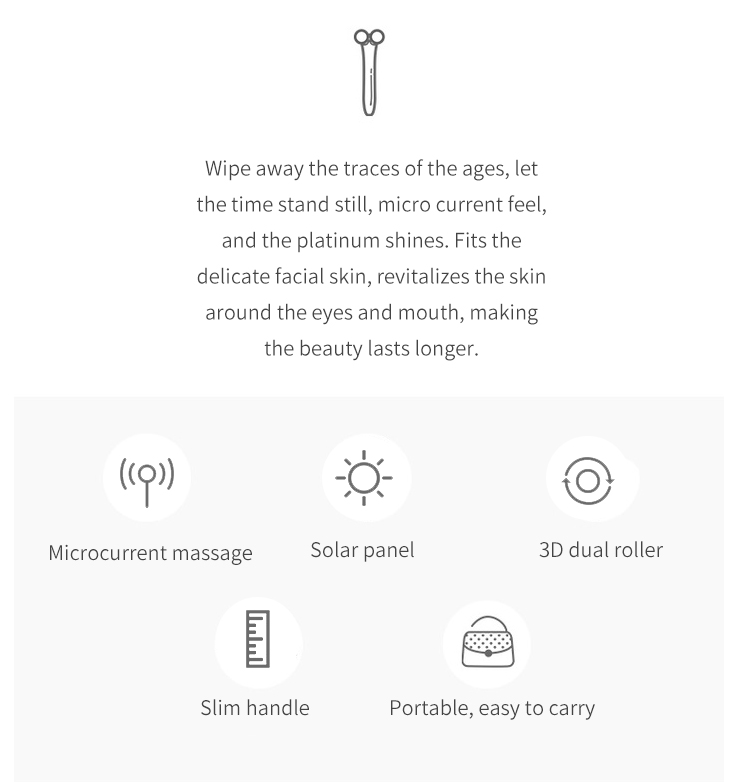 Microcurrent Dual Massage Roller