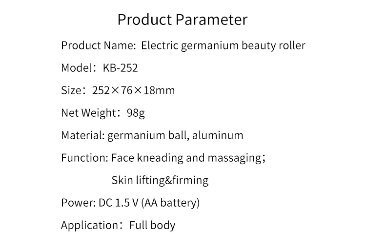 KAKUSAN Germanium beauty stick, V-face beauty device, rolling beauty instrument, symmetric lifting massager