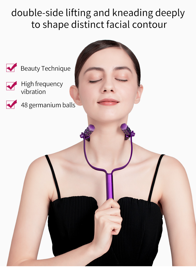 KAKUSAN Germanium beauty stick, V-face beauty device, rolling beauty instrument, symmetric lifting massager