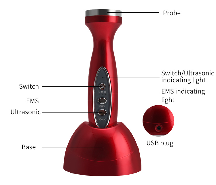 EMS ultrasonic beauty instrument, KAKUSAN beauty instrument, KAKUSAN beauty device, ultrasonic beauty device