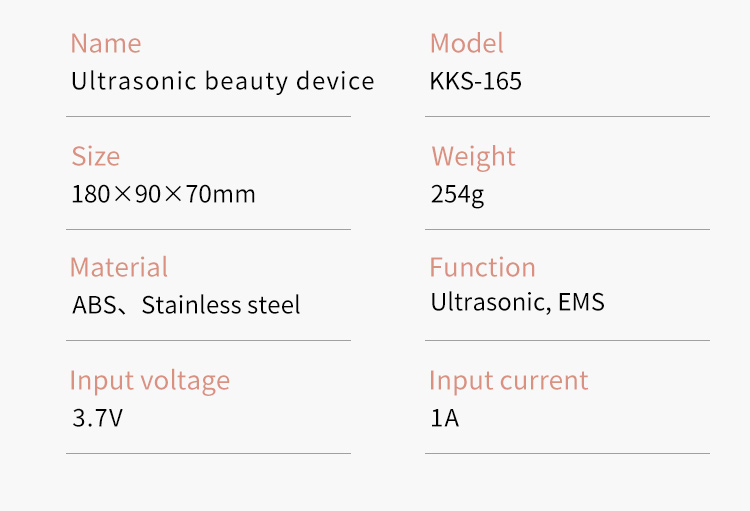 EMS ultrasonic beauty instrument, KAKUSAN beauty instrument, KAKUSAN beauty device, ultrasonic beauty device