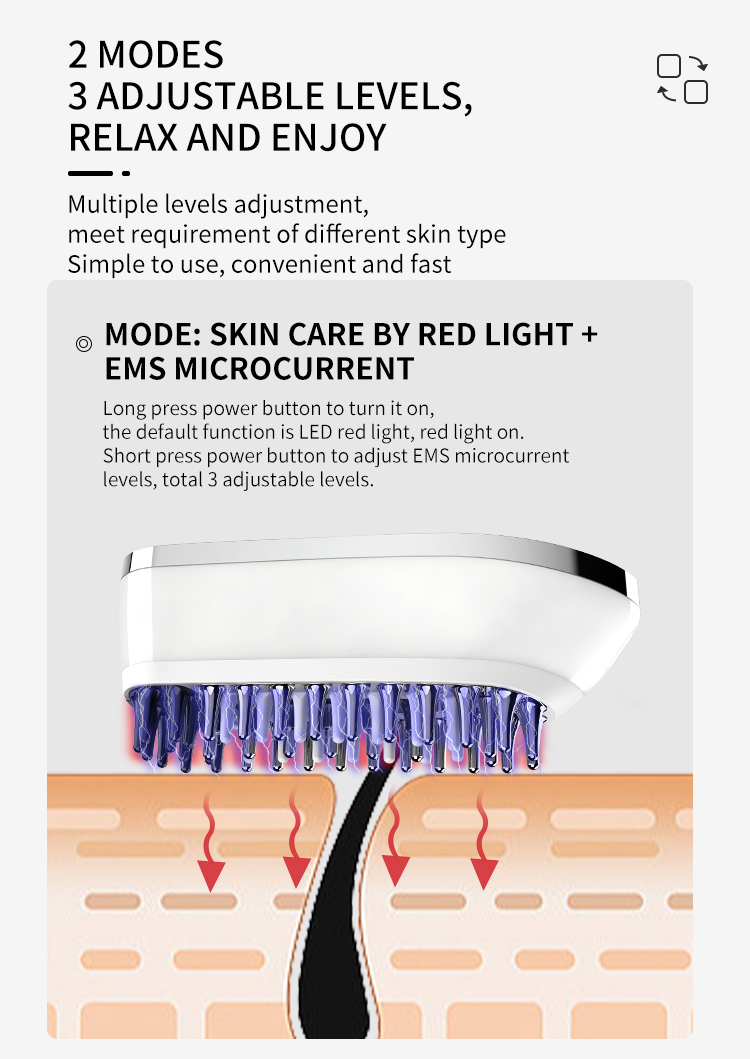 Electric liquid applyingmassage comb
