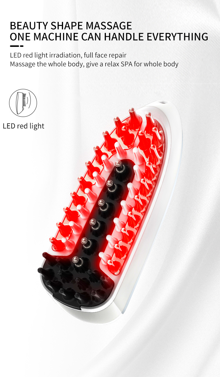 Electric liquid applyingmassage comb