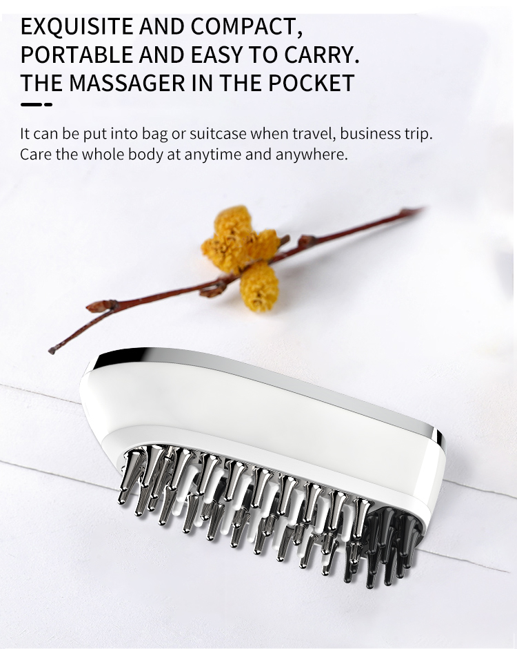 Electric liquid applyingmassage comb