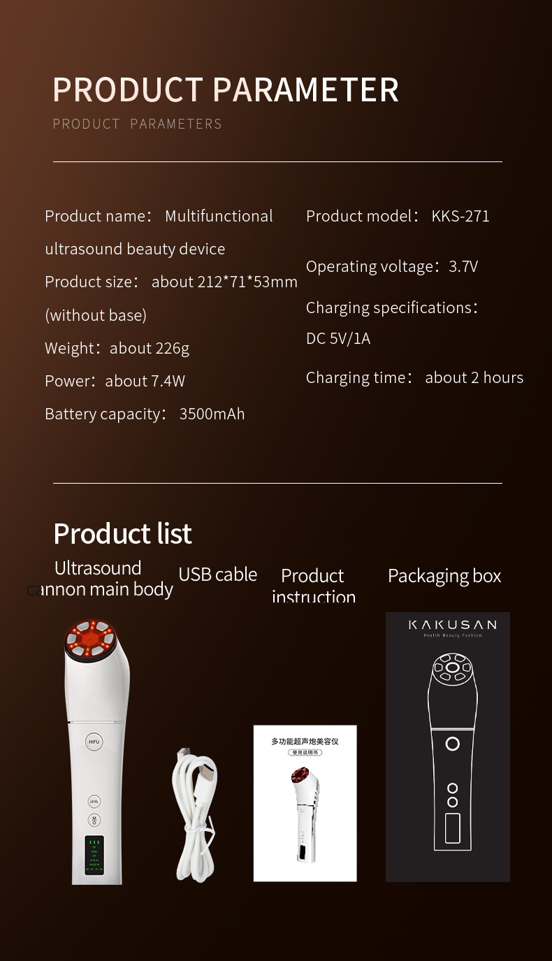 RF beauty instrument，KKS beauty instrument,HIFU device